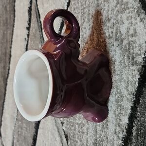 1995 FRANKOMA POTTERY PURPLE ELEPHANT COLLECTOR SERIES MUG PRICE FIRM